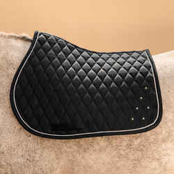 Horse Riding Rhinestone Saddle Cloth for Horse and Pony 500 - Black