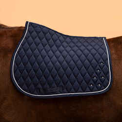 Horse and Pony Riding Rhinestone Saddle Cloth 500 - Navy