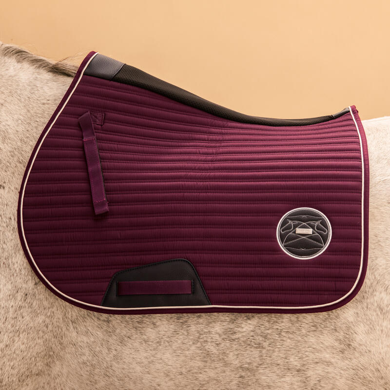 Tapis de selle équitation Cheval et Poney - 900 bordeaux