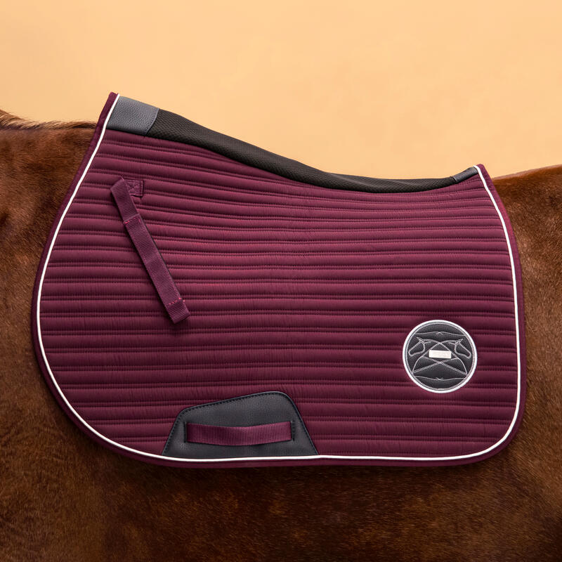 Tapis de selle équitation Cheval et Poney - 900 bordeaux