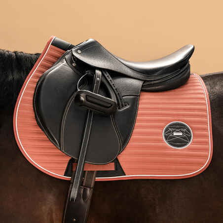 Horse Riding Saddle Cloth for Horse and Pony 900 - Terracotta