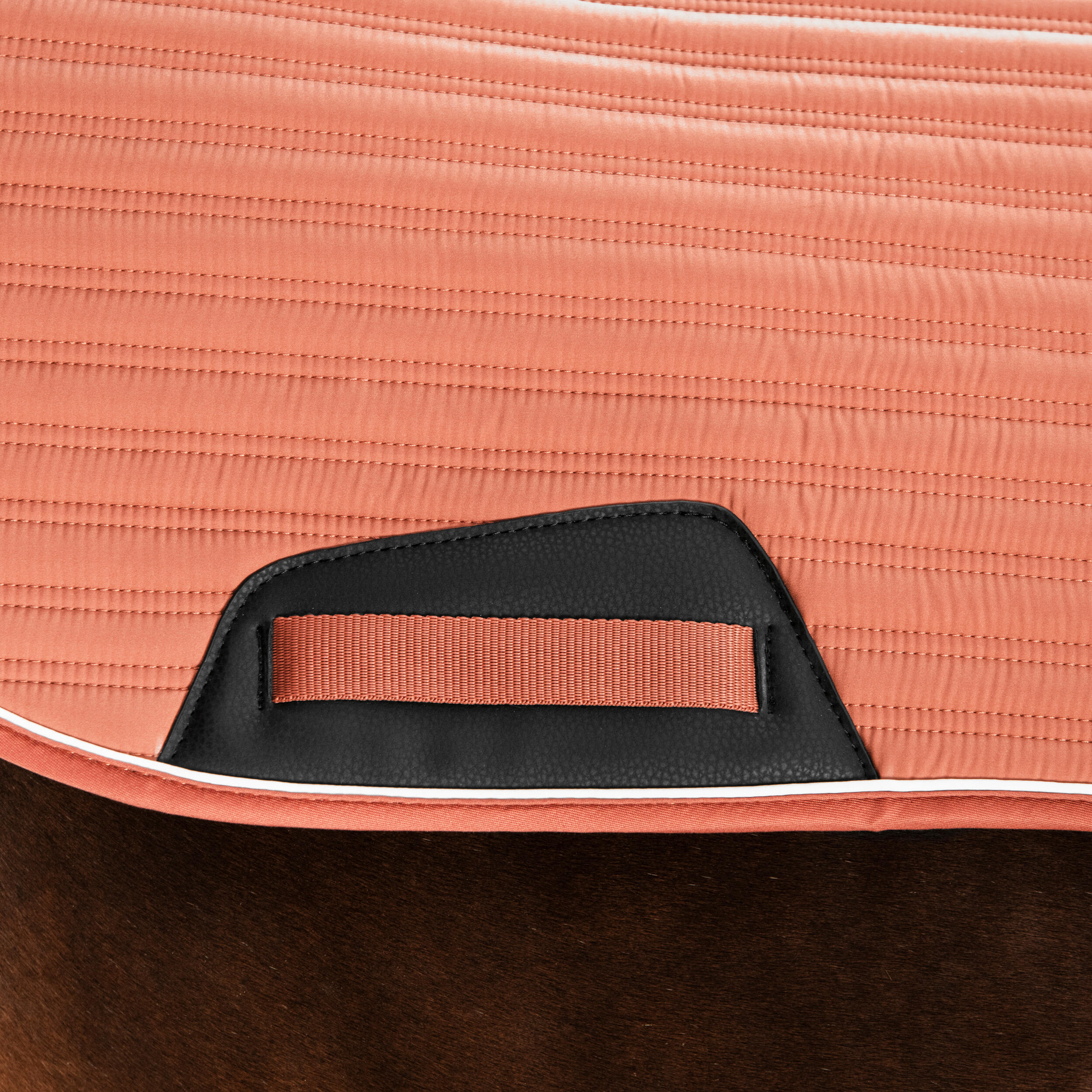 Horse Riding Saddle Cloth for Horse and Pony 900 - Terracotta 3/6