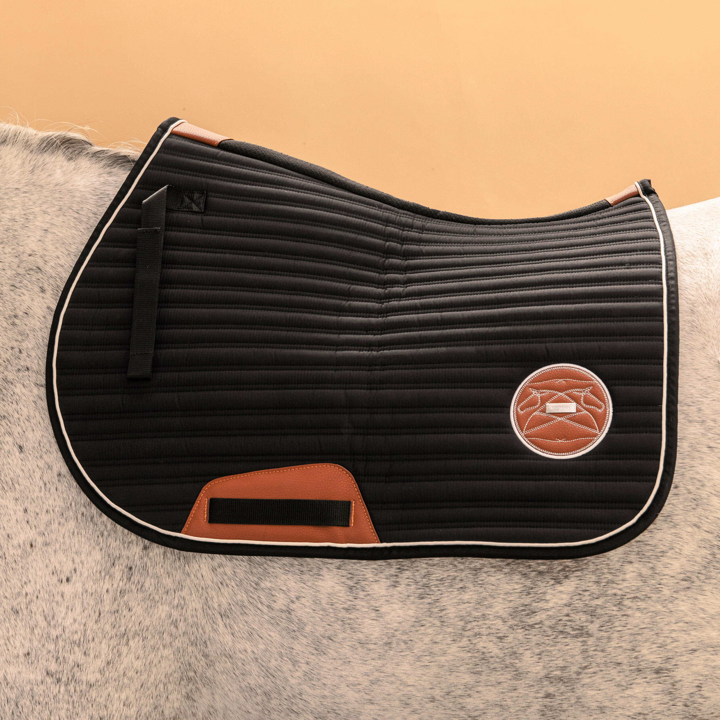 Tapis de selle d'équitation pour cheval & poney - 900 noir - FOUGANZA