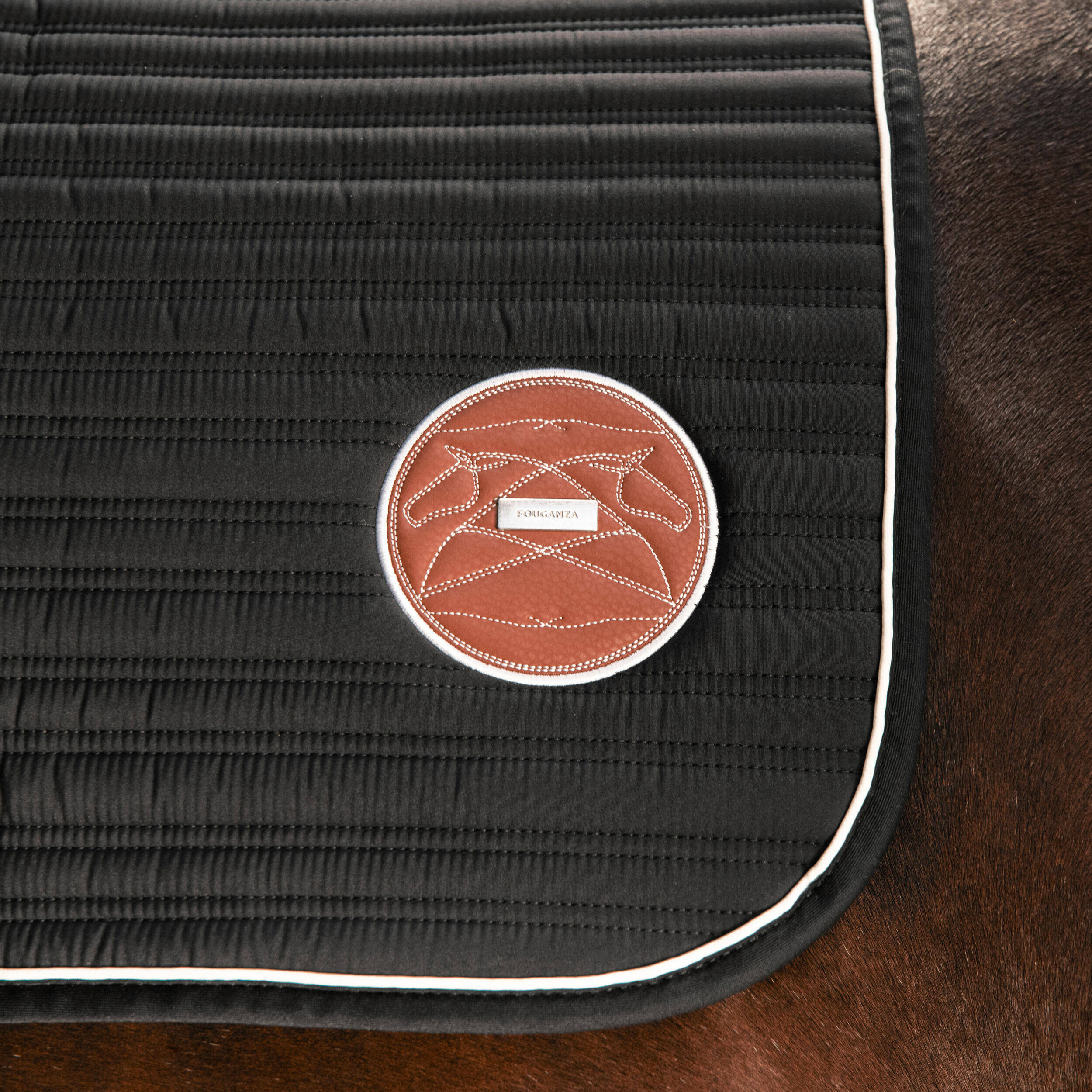 Horse Riding Saddle Cloth for Horse and Pony 900 - Black -  4
