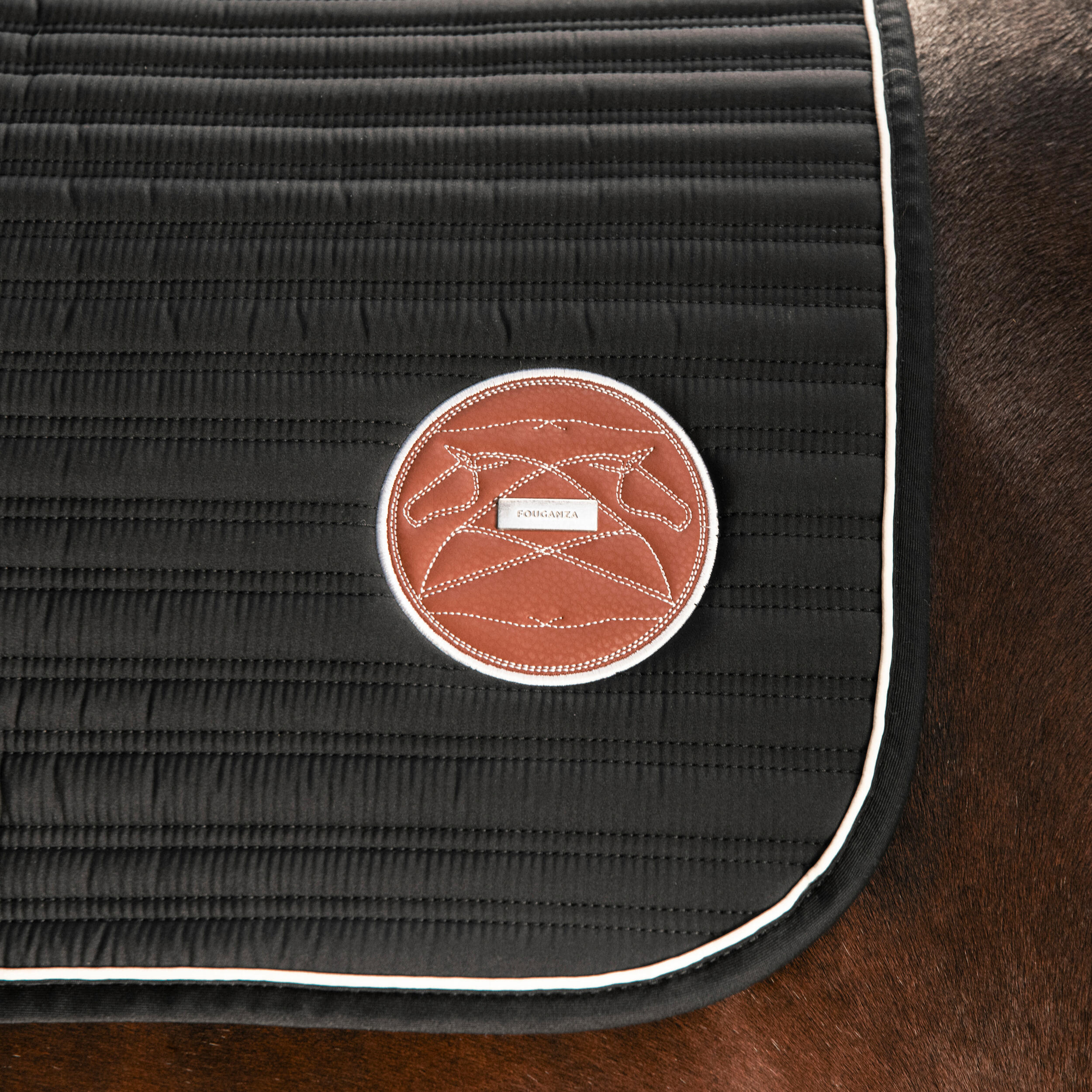 Horse Riding Saddle Cloth for Horse and Pony 900 - Black 4/11