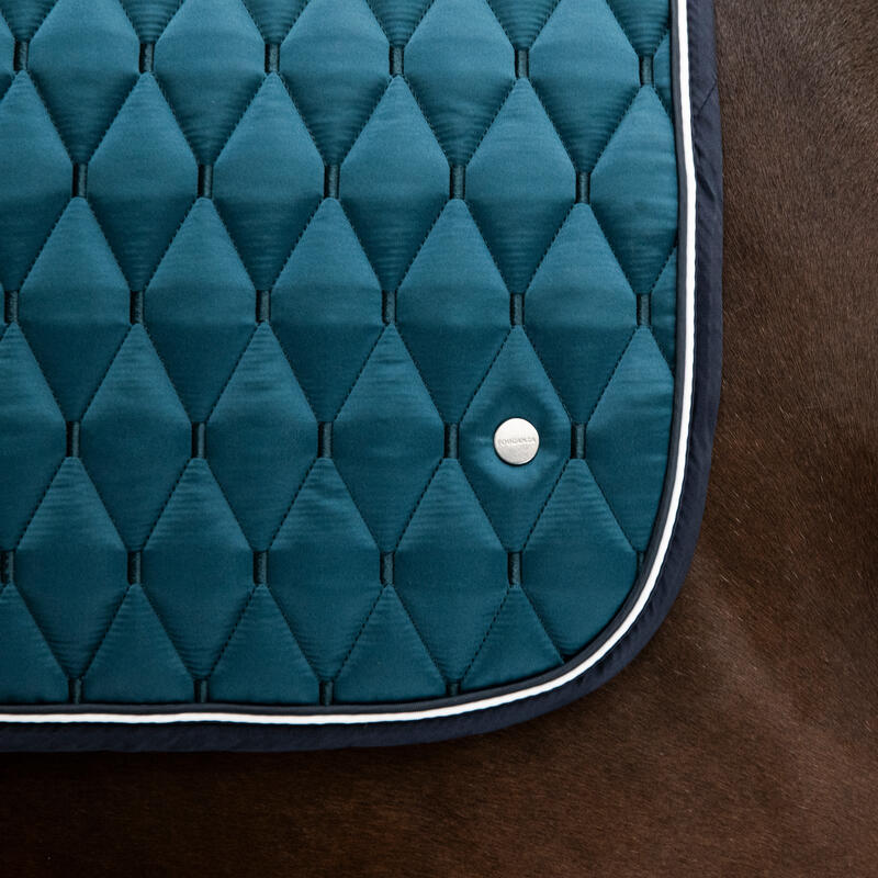 TAPIS DRESSAGE CHEVAL PETROLE SOMBRE 900