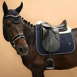 Horse Dressage Padded Saddle Cloth 900 - Navy