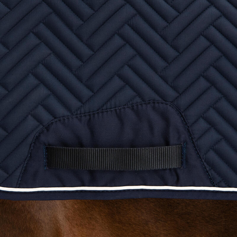 Tapis dressage amortisseur cheval - 900 marine