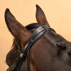 Horse & Pony Dressage Double Bridle 900 - Black