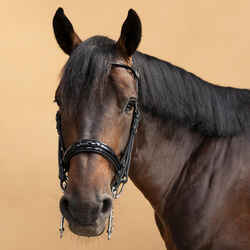 Horse & Pony Dressage Double Bridle 900 - Black