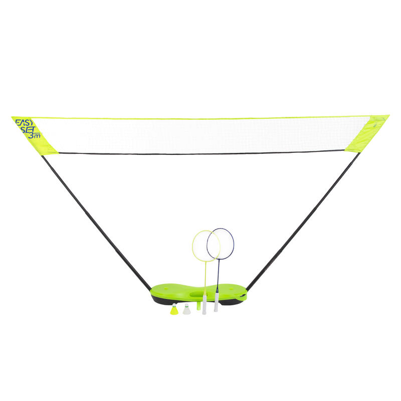 Set Easy Badminton + Fileu 3 m Galben Fluorescent