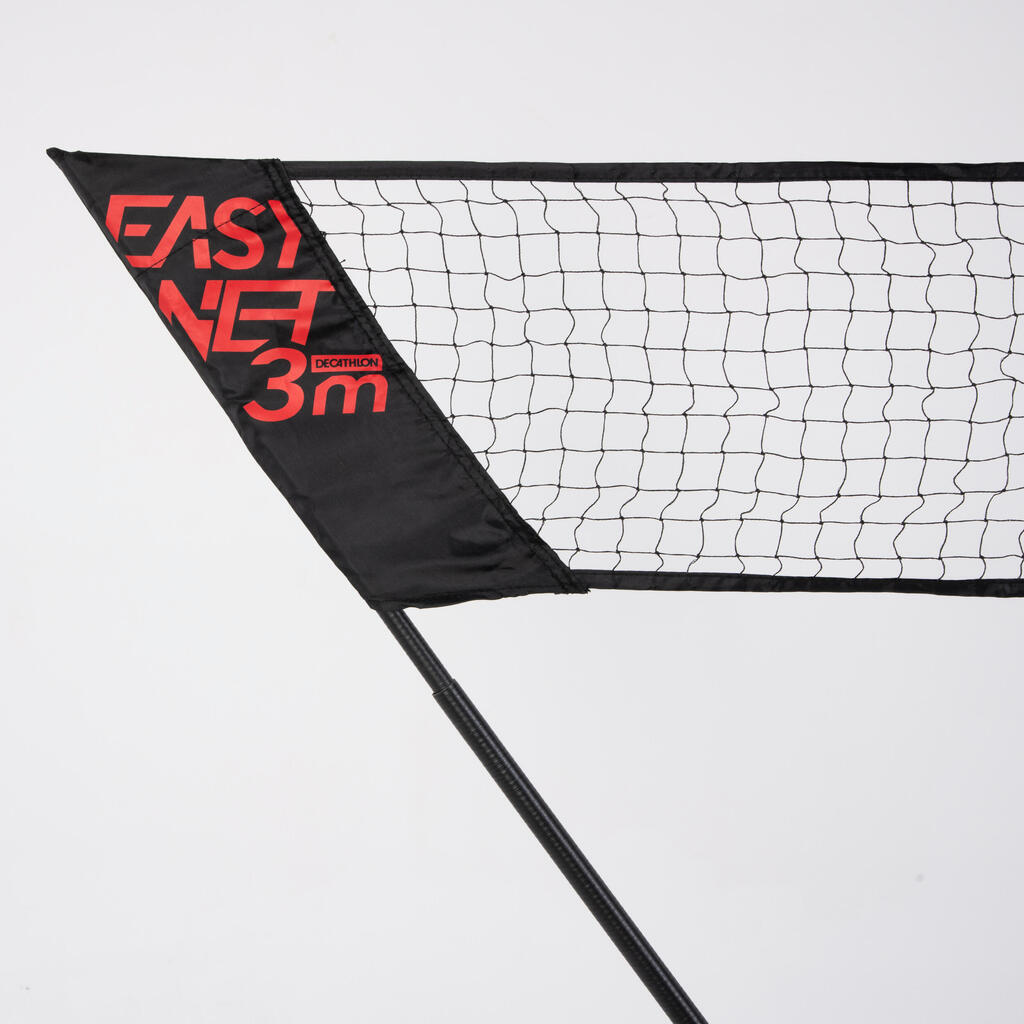 Badminton Netz Easy 3m - schwarz