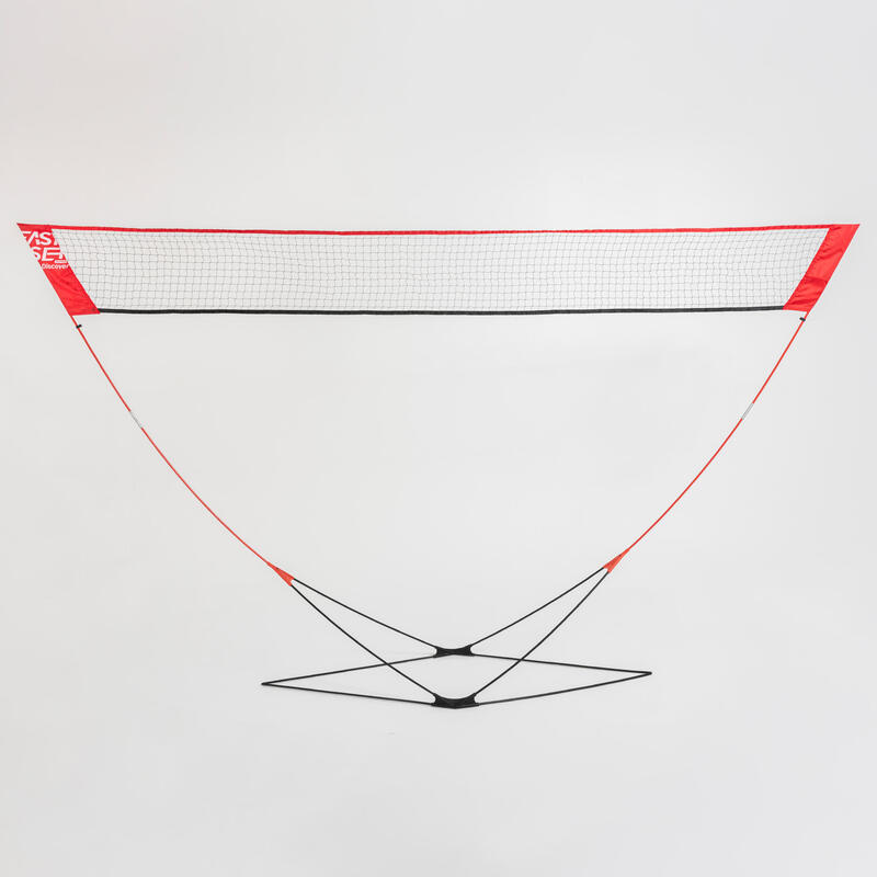 Badmintonset Easy Discover rood