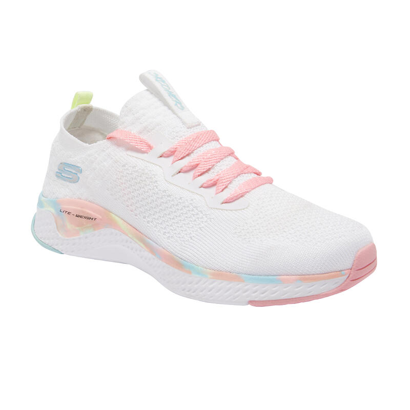 Zapatillas niños Skechers Solar Fuse blanco/rosa