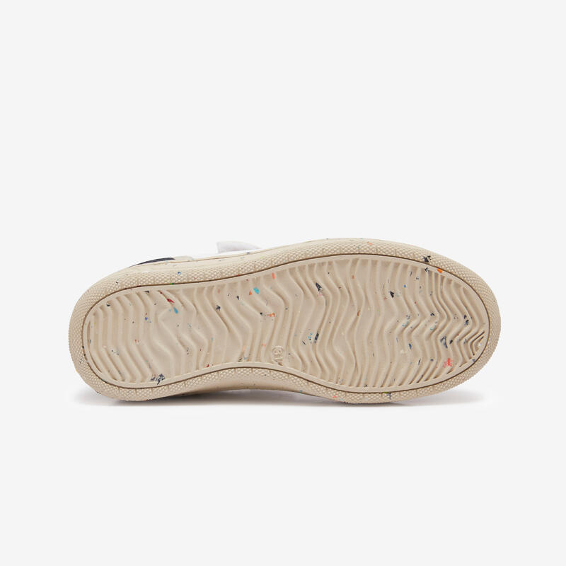 Baskets enfant Kappa Numba Green blanche/beige scratch