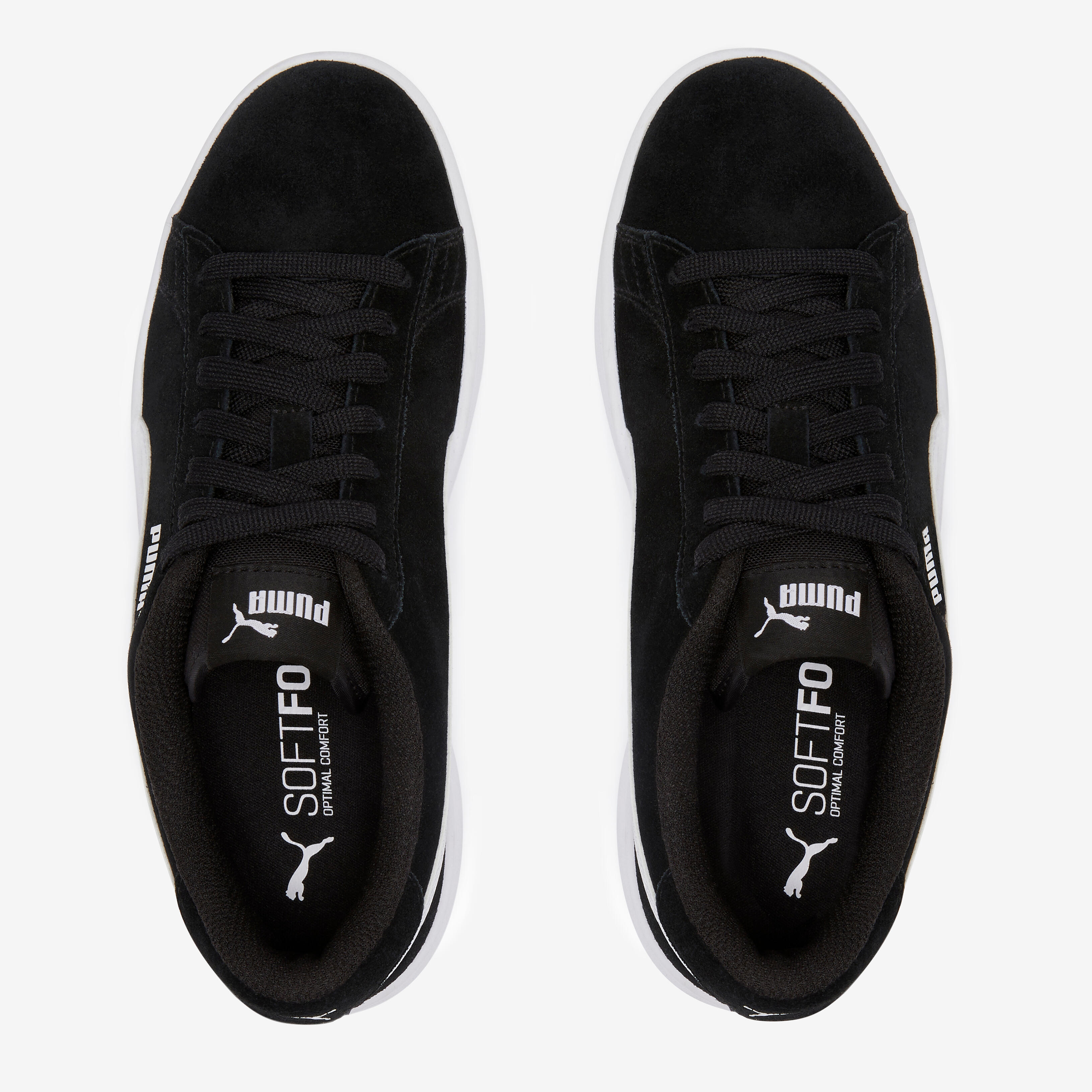 Children's lace-up sneakers - PUMA SMASH black