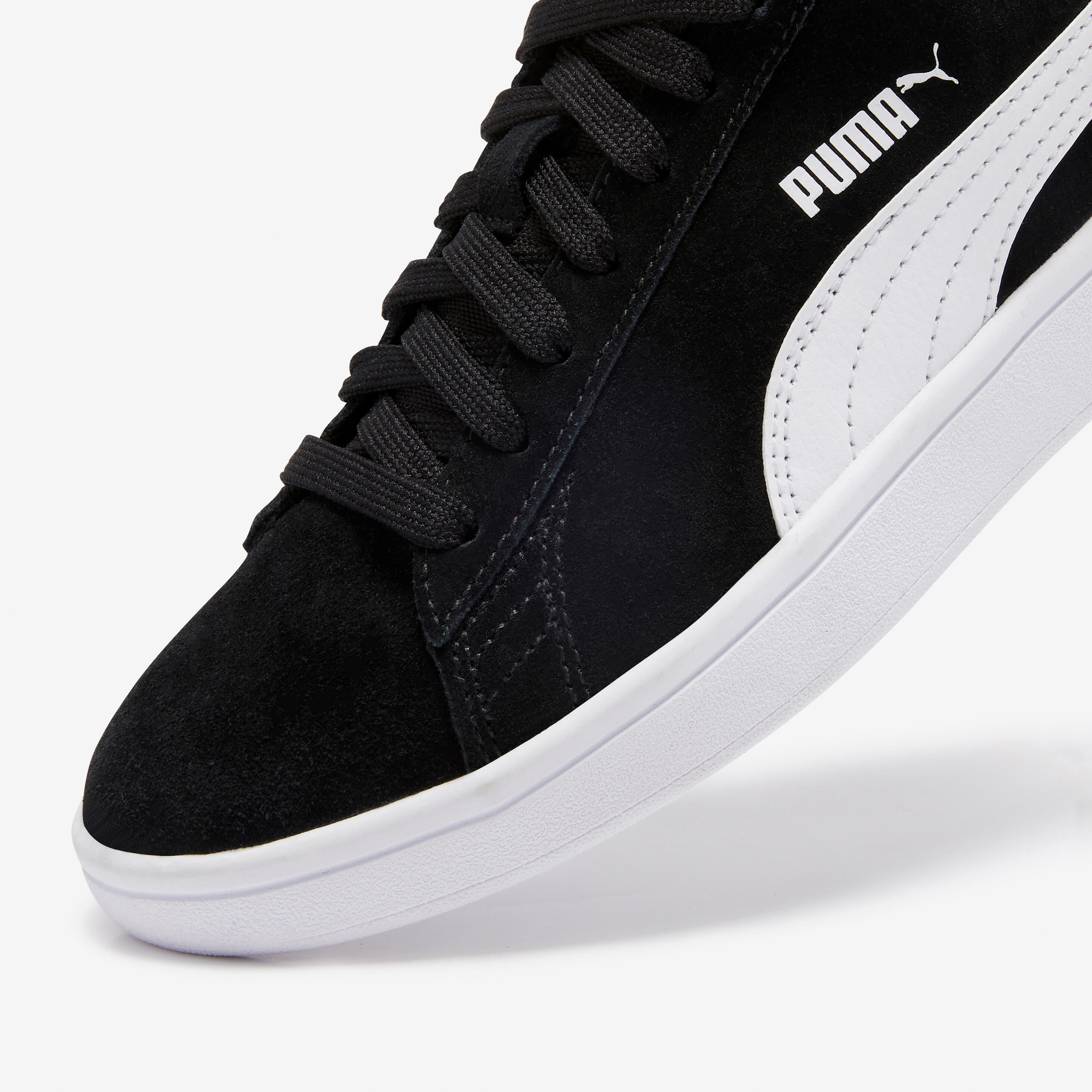 puma smash trainers black