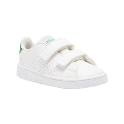 Zapatillas Adidas bebé primeros pasos Advantage blanco verde talla 19 27 | Decathlon