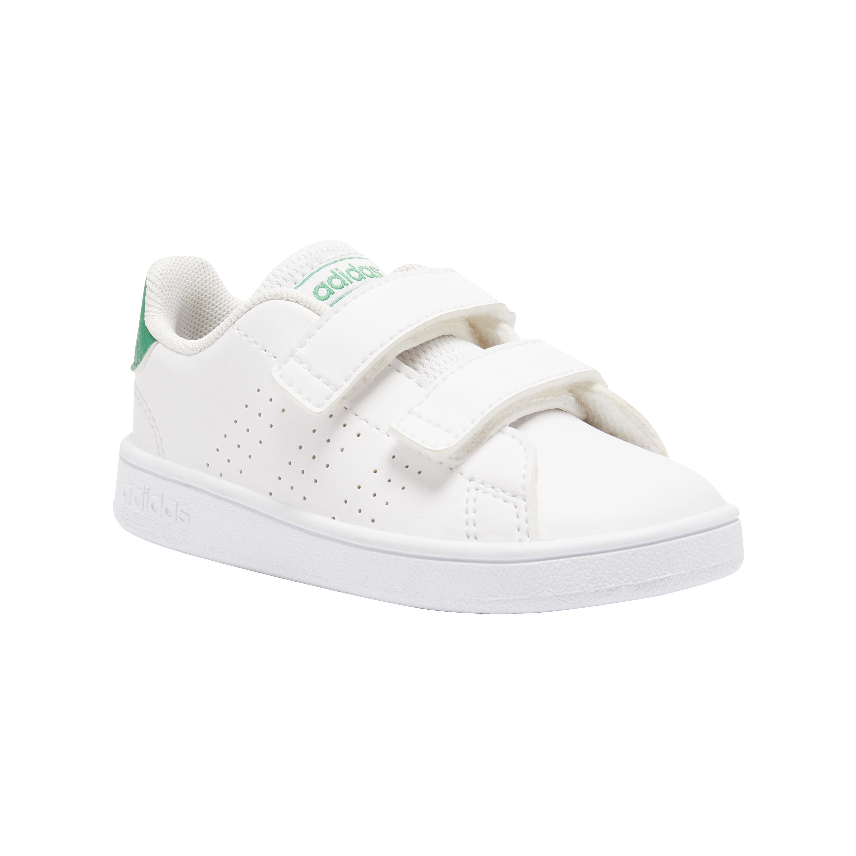 Încălțăminte ADVANTAGE alb verde copii baby gym adidas