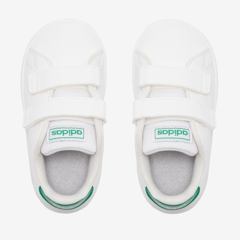 Maletín Entender mal Periódico Zapatillas Adidas bebé primeros pasos Advantage blanco verde talla 19 al 27  | Decathlon