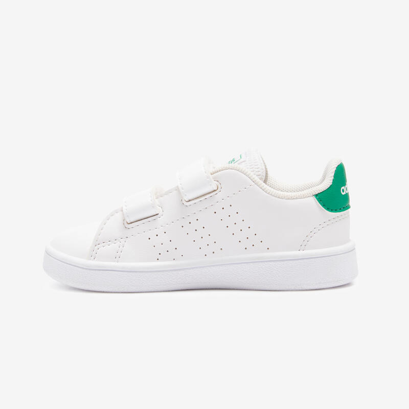 Zapatillas Adidas bebé primeros pasos Advantage blanco verde talla al 27 | Decathlon