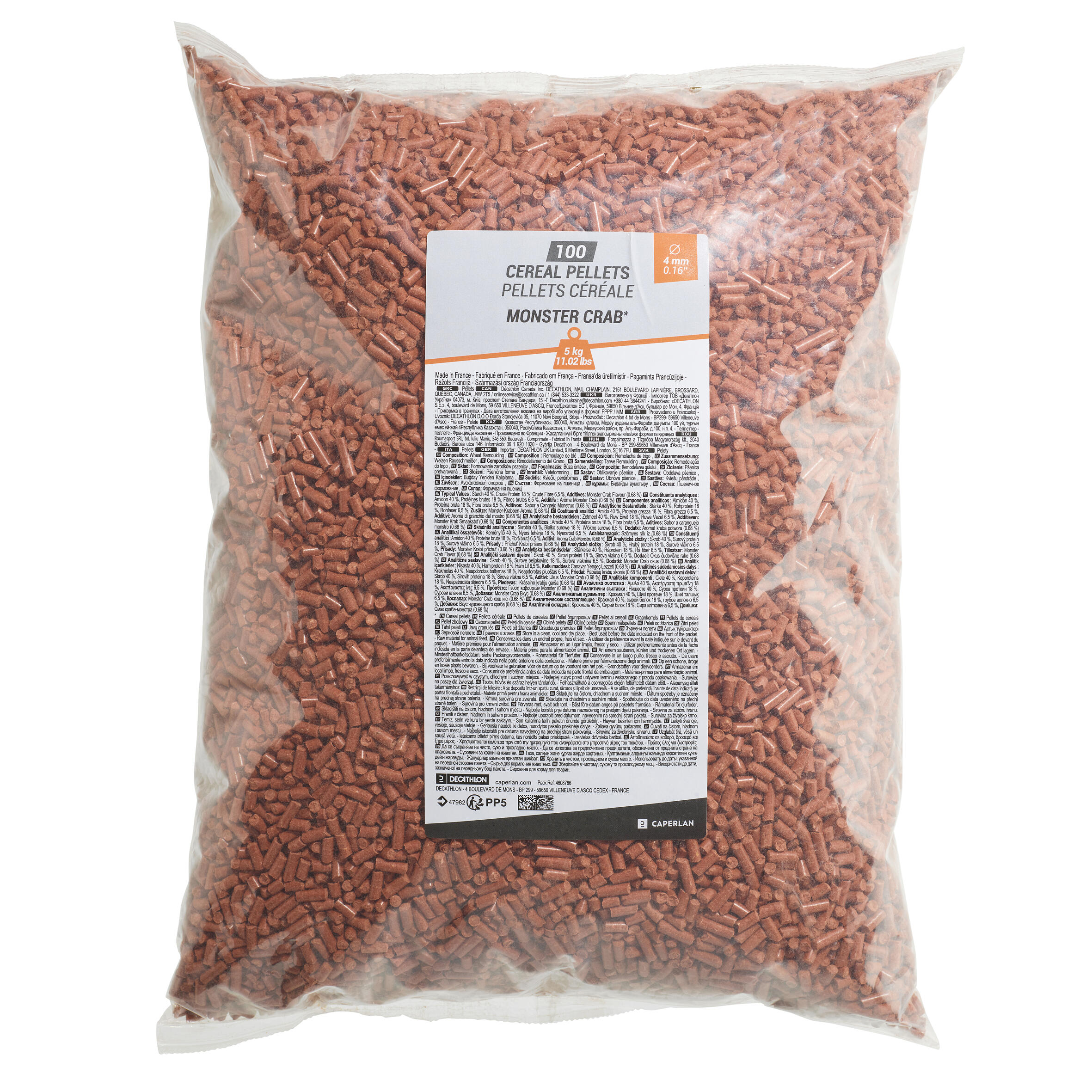 CARP FISHING PELLETS 100 MONSTER CRAB 4 MM 5 KG 3/3