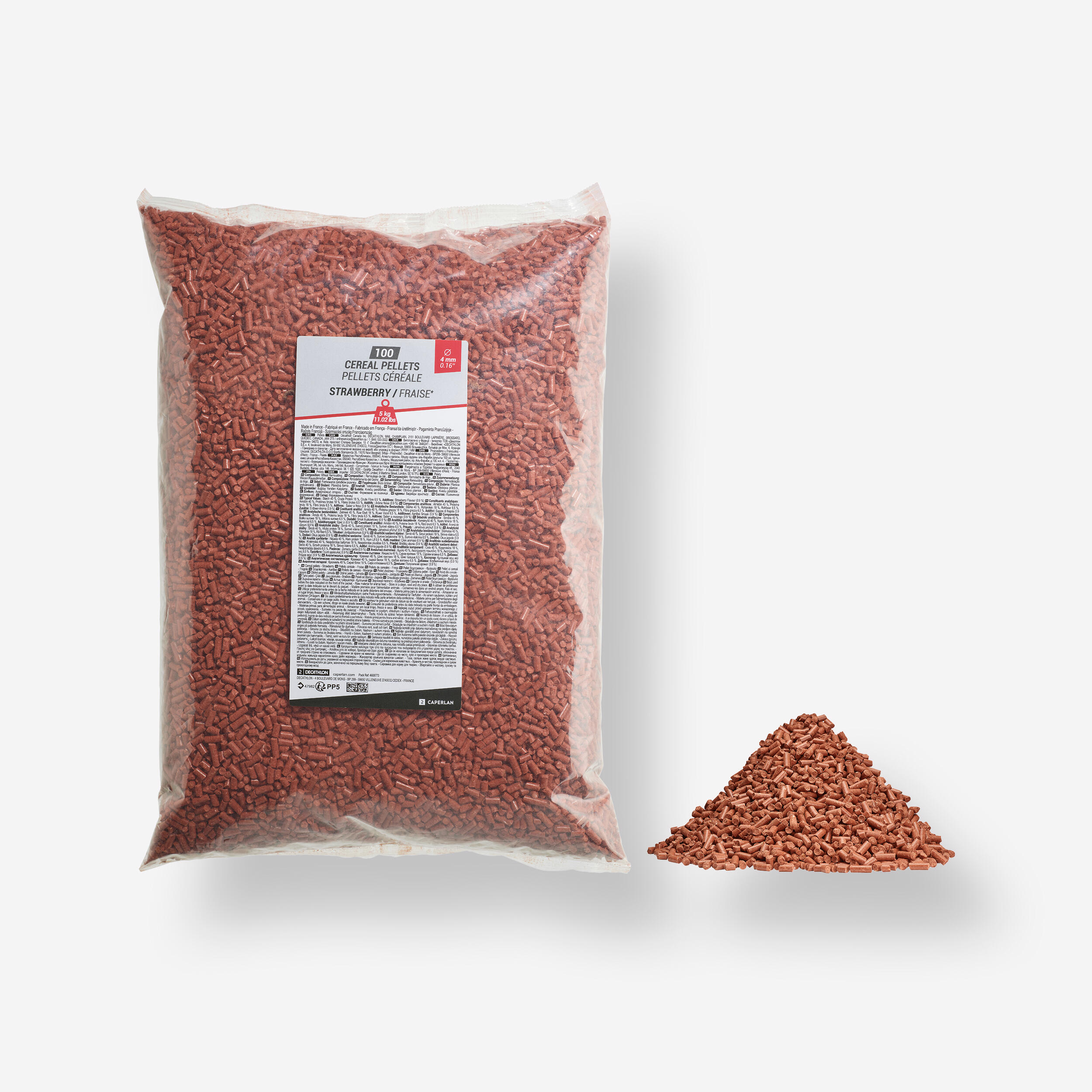 Caperlan - Pellets 100 Pêche De La Carpe Fraise 4mm 5 Kg - Pellets - Peche - - Taille Unique - Decathlon