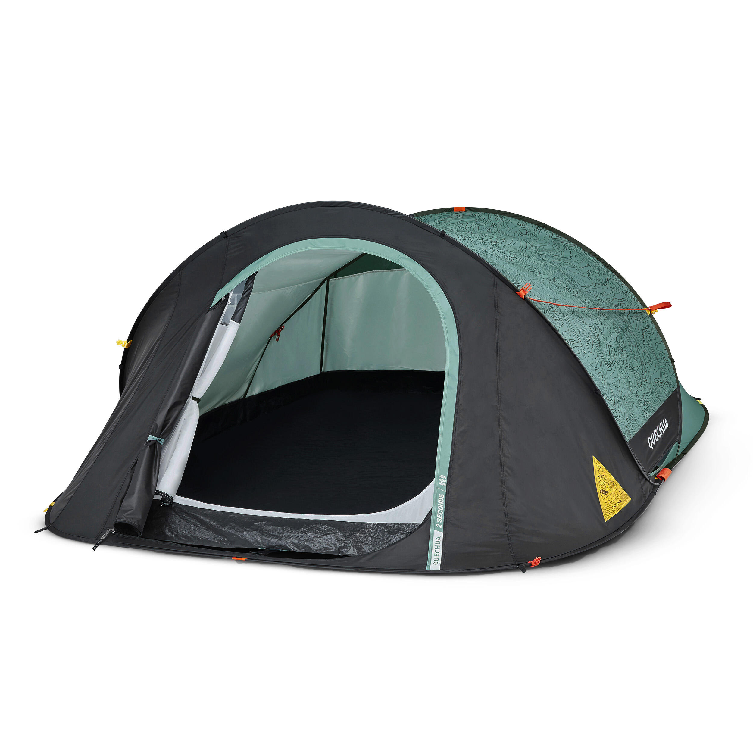 Cort Camping 2 Seconds 3 persoane Verde