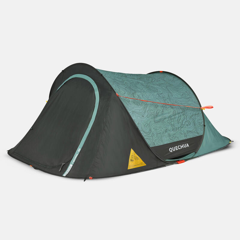 Tenda campeggio 2 SECONDS verde | 3 persone