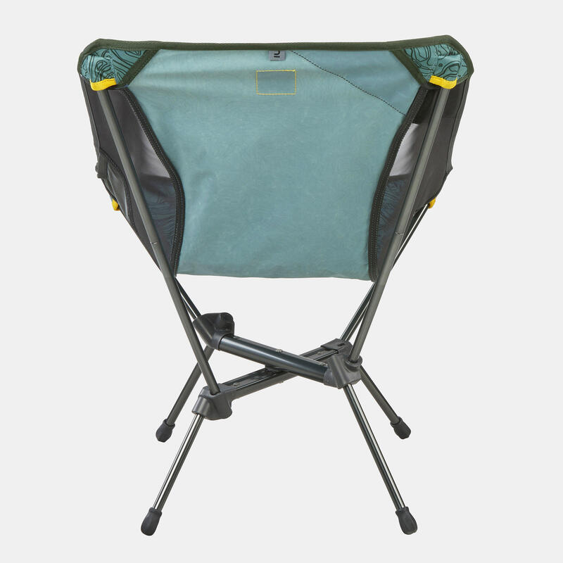 Lage vouwstoel voor de camping MH500 limited edition grijs groen