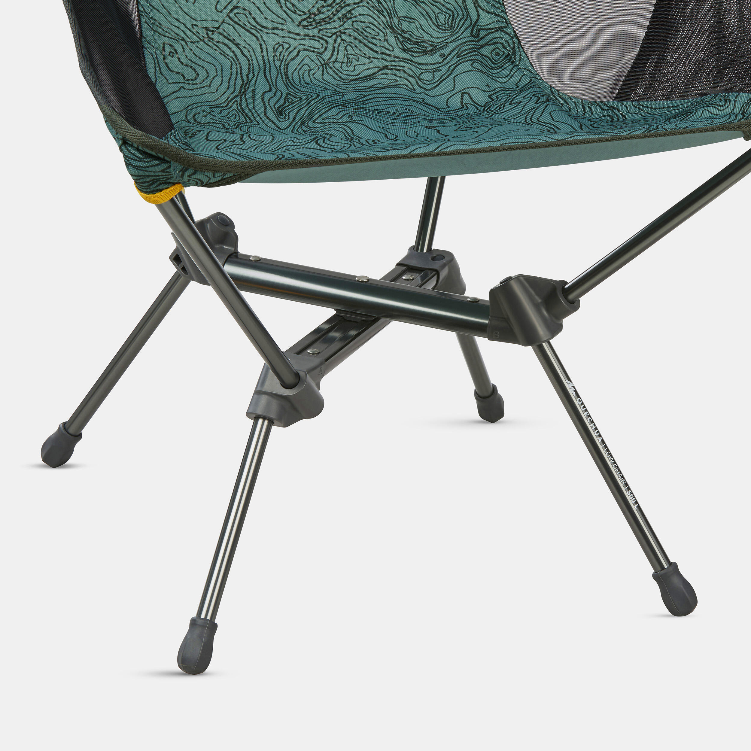 LOW FOLDING CAMPING CHAIR MH500 LIMITED EDITION GREEN 2/9