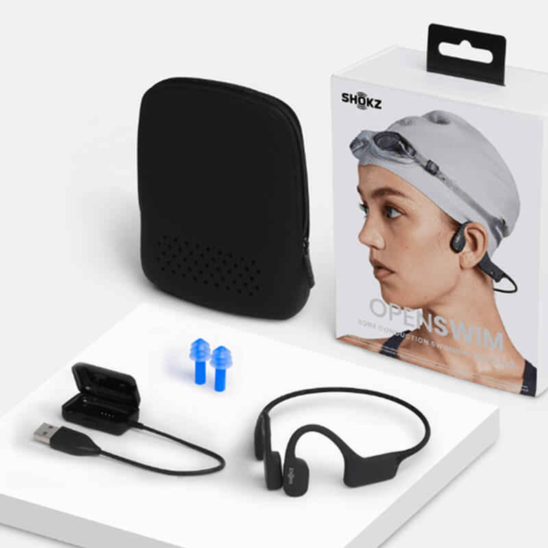 Słuchawki pływackie Aftershokz Openswim MP3 z przewodnictwem kostnym 