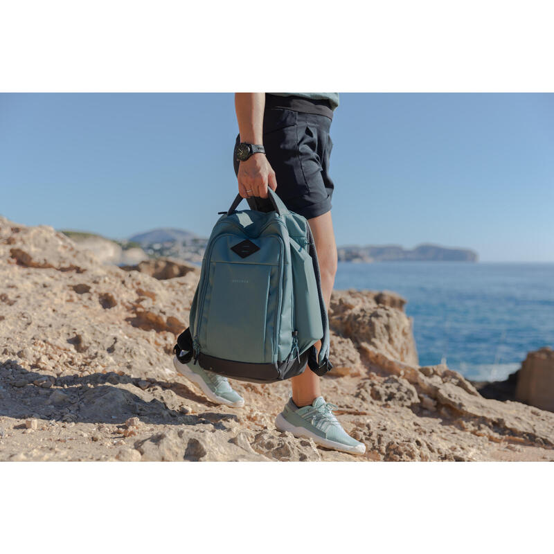 Rucsac de drumeție cu buzunare 16L, Escape 500 verde