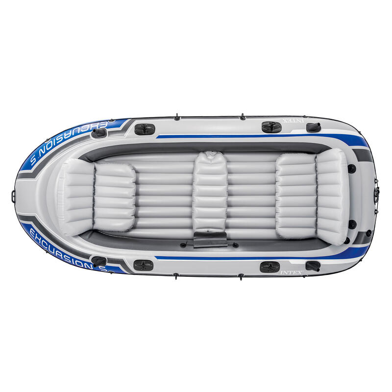 PACK BATEAU GONFLABLE INTEX EXCURSION 5 - GRIS/BLEU