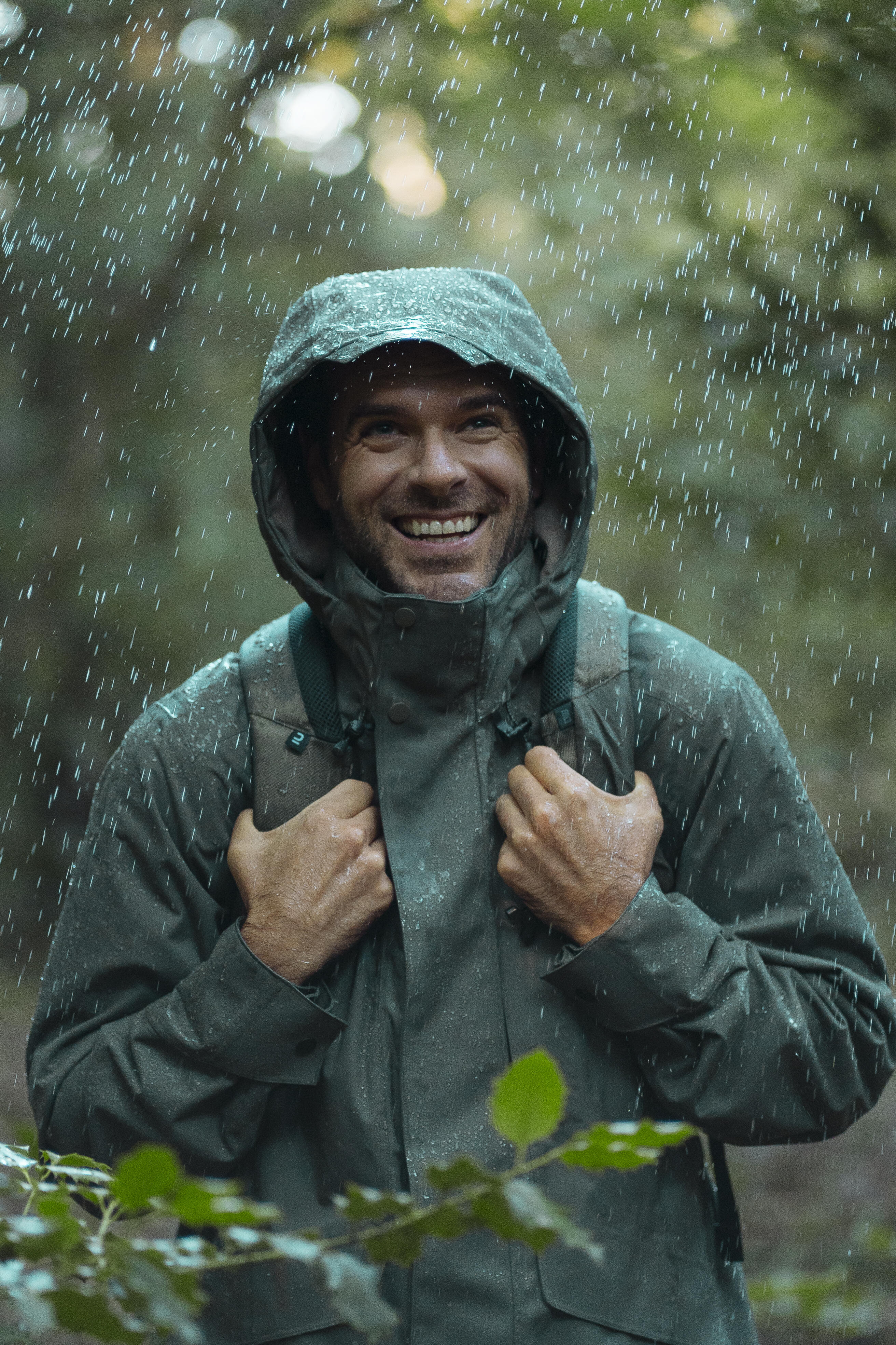 Men's Hiking Waterproof Jacket NH550 WP 3/12