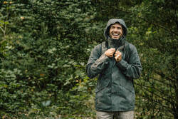 Men's Hiking Waterproof Jacket NH550 WP