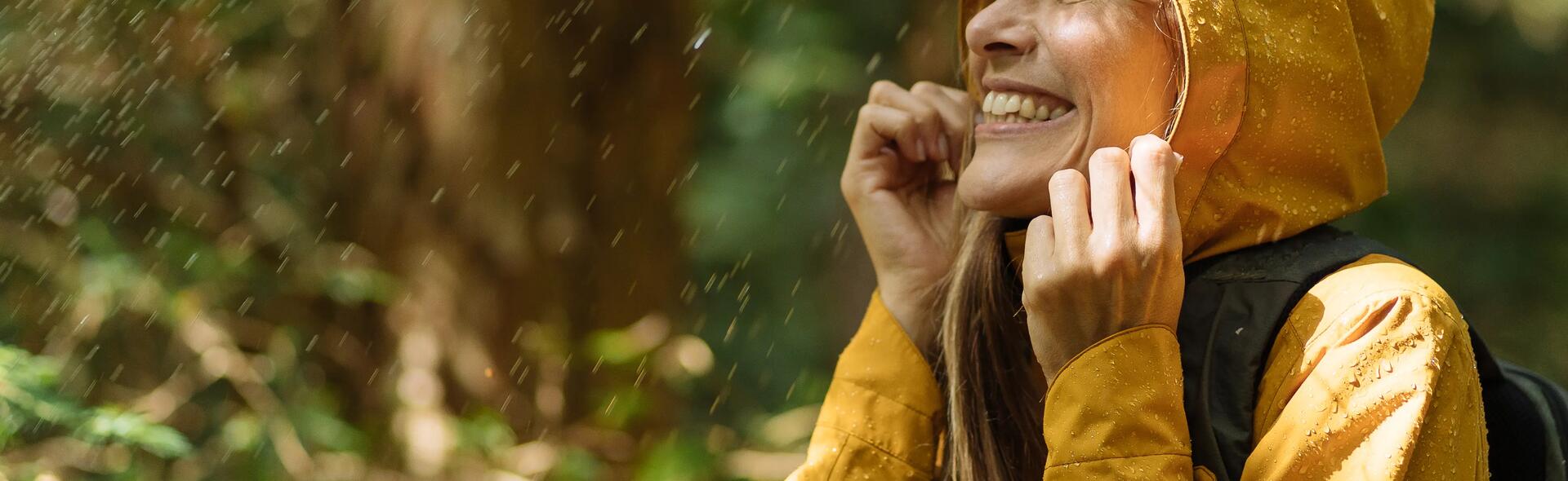 Excursión bajo la lluvia