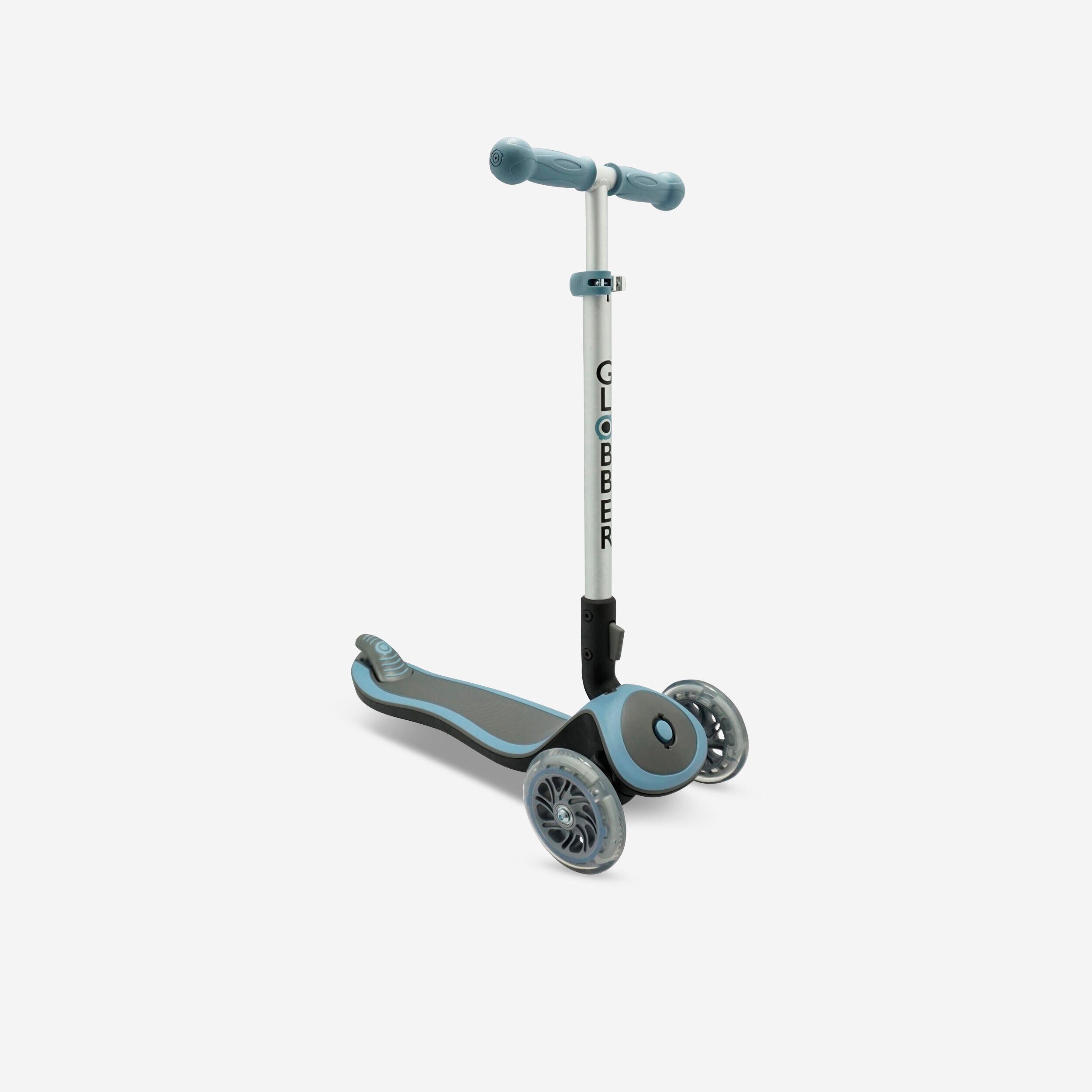 GLOBBER Kids' Advanced Light-Up Scooter - Grey/Blue