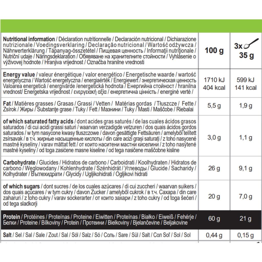 Whey protein organic chocolate 455 g