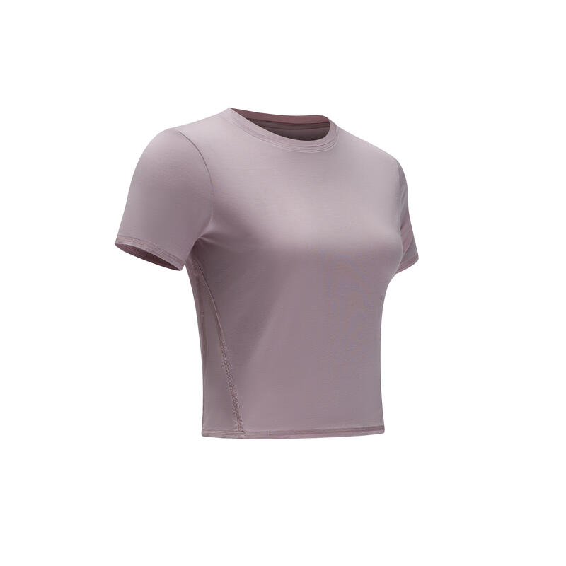 Women's Fitness silk T-Shirt - Light lilac