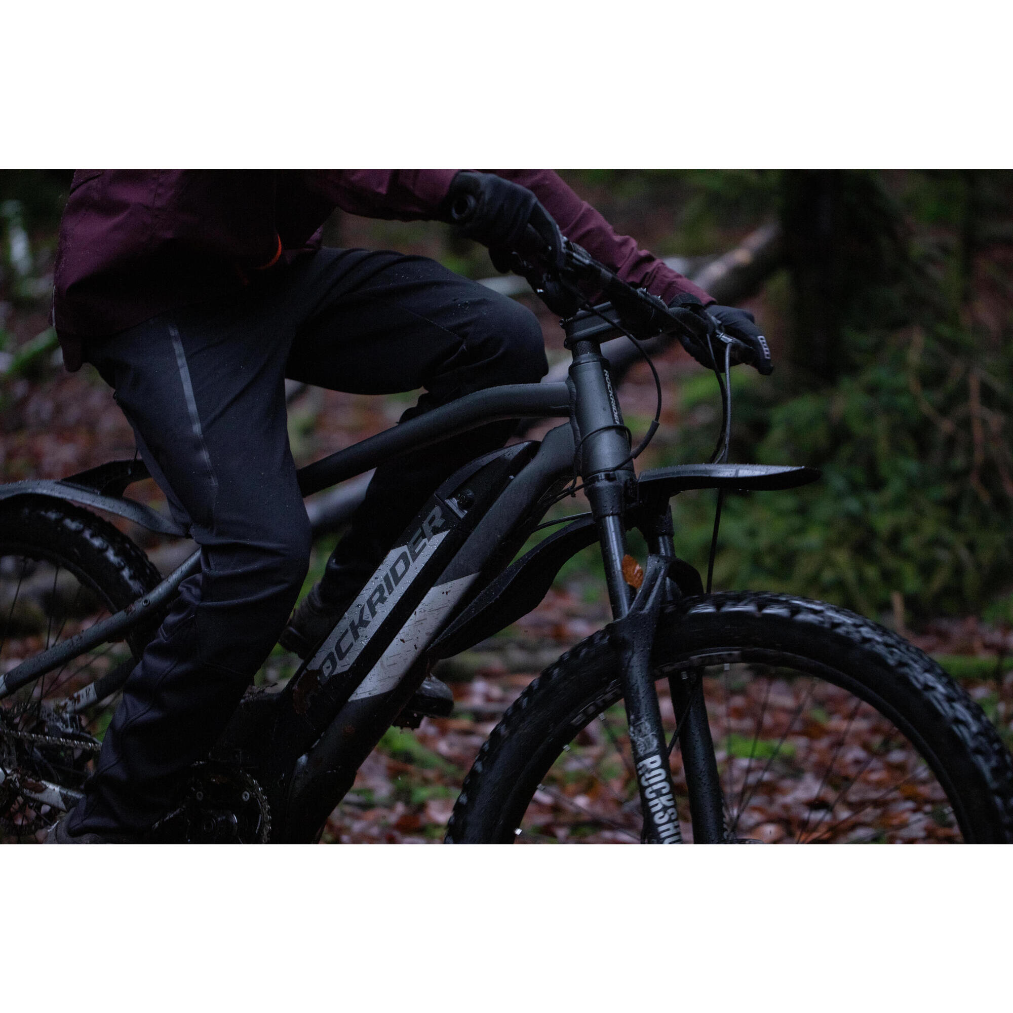 Black v2 rigid front mudguard 26" - 27.5" - 29" for mountain bikes