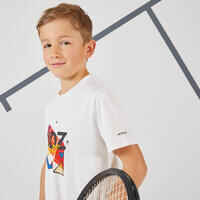 Tennis T-Shirt Kinder TTS 100 weiss
