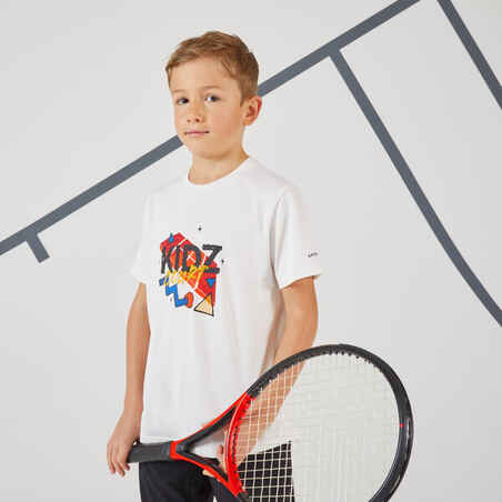 Boys' Tennis T-Shirt TTS 100 - White