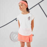 Tennis T-Shirt Mädchen TTS500 weiss
