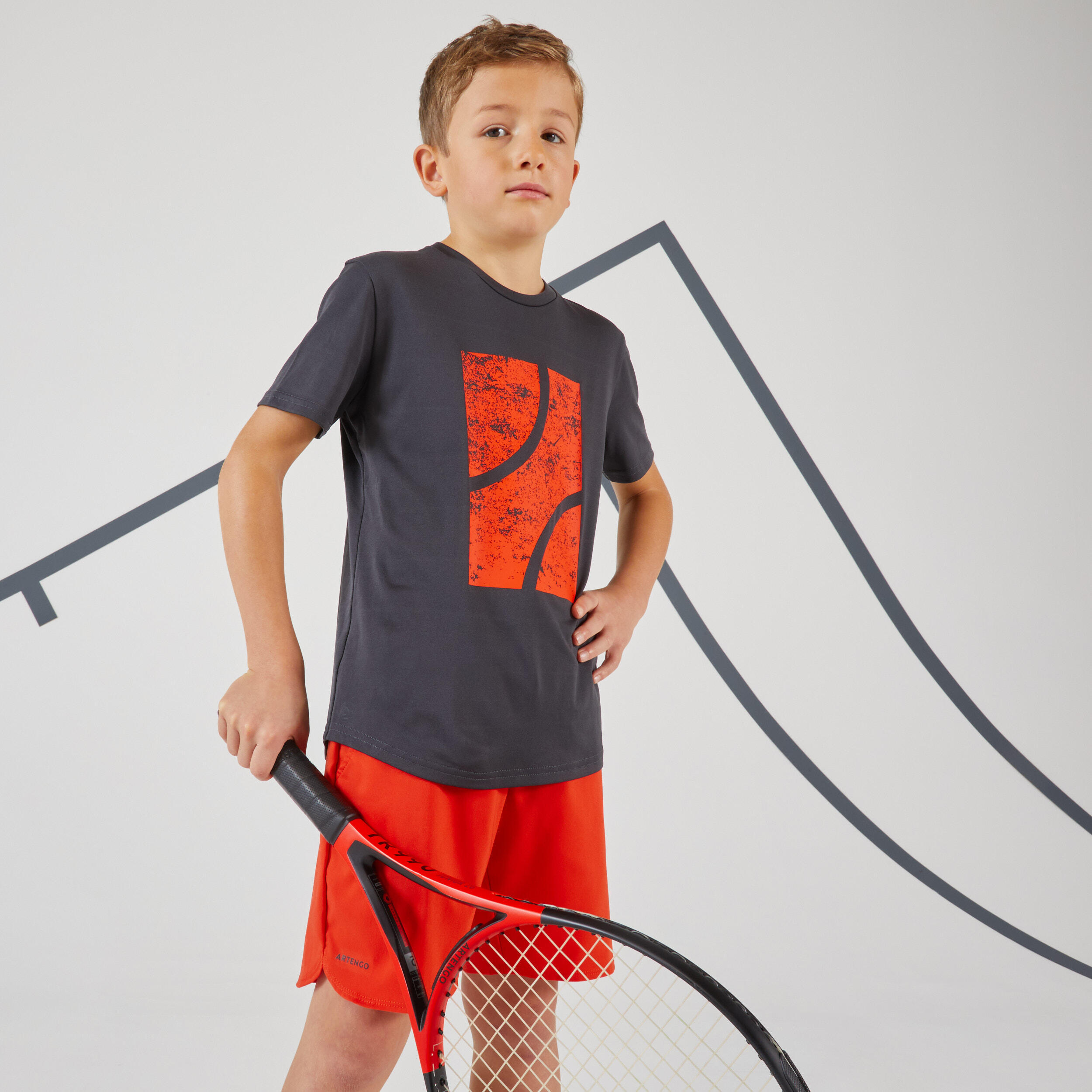 Dětské tenisové boty TS 500 Fast Lace Lava 13/24