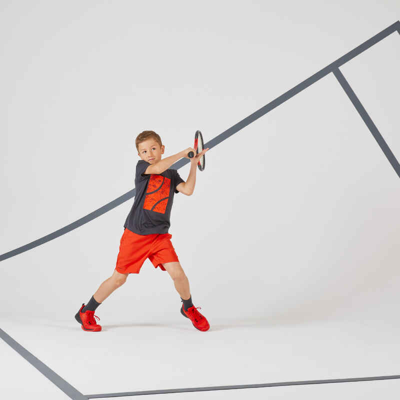 Boys' Tennis T-Shirt 100 - Grey Boys' Tennis T-Shirt 100 - Grey