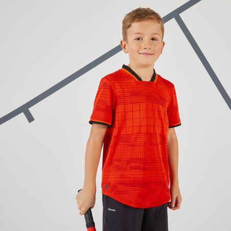 Camiseta de tenis para Niño - Artengo Tts900 rojo - Decathlon