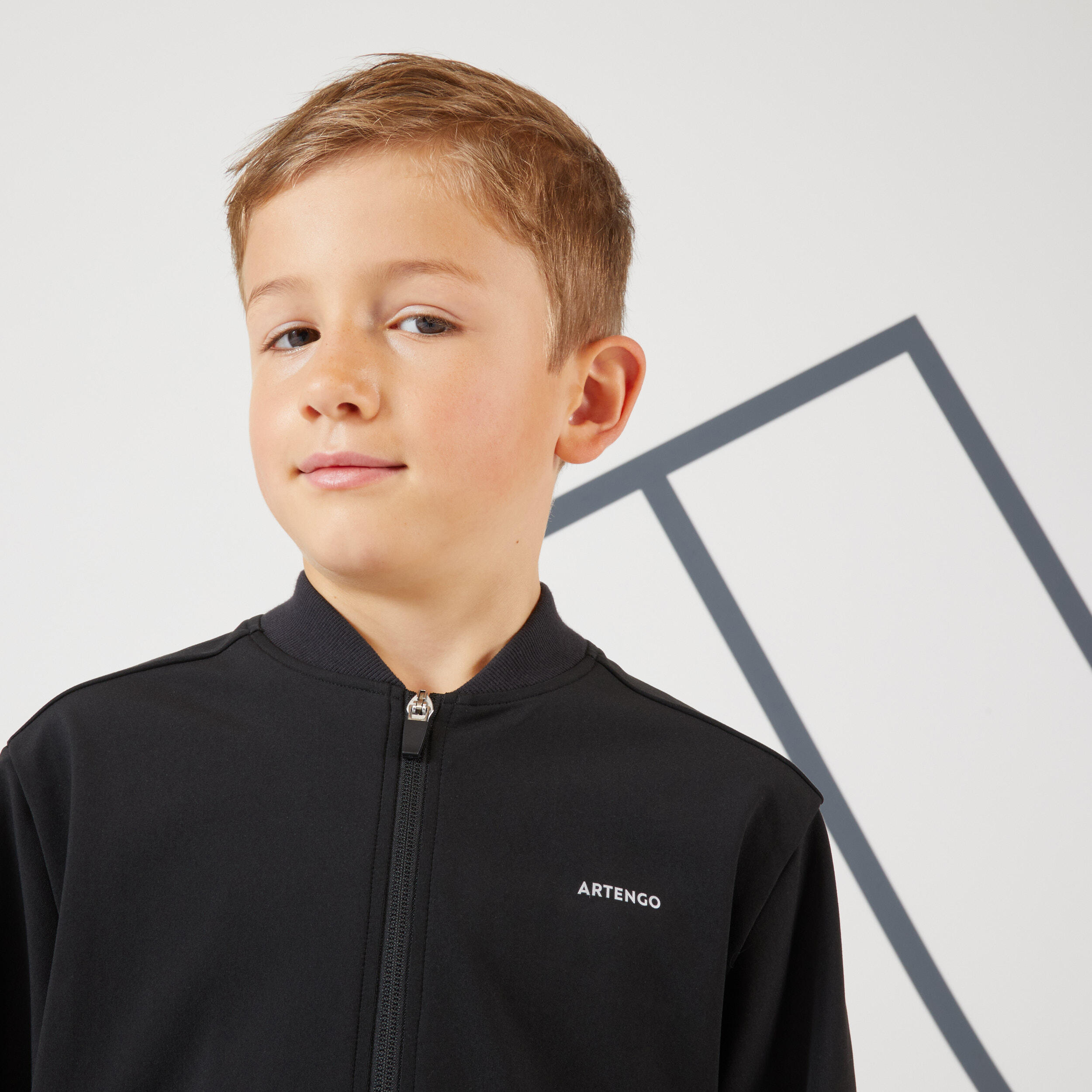 Boys' Tennis Jacket TJK500 - Black 5/7