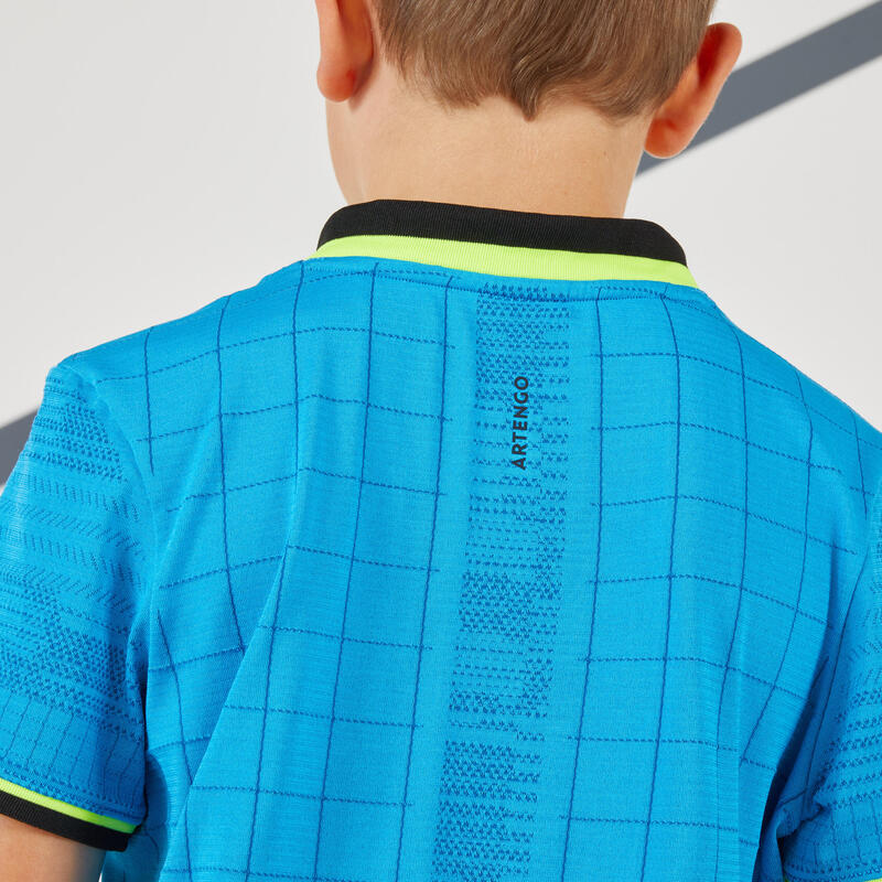Fiú teniszpóló TTS900, kék 