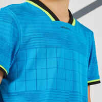 Camiseta de tenis manga corta Niños TTS900 Artengo azul
